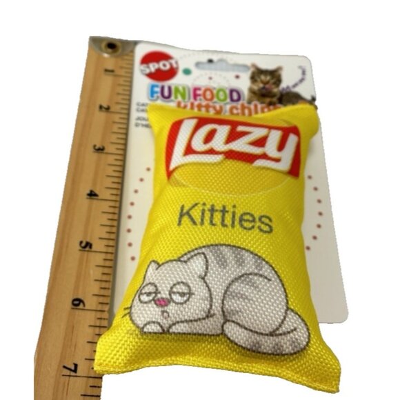Cat Toy Fun Food Kitty Chips Lazy Kitties Cat Toy w/ Catnip 5" Cat Toy NEW - Picture 3 of 6